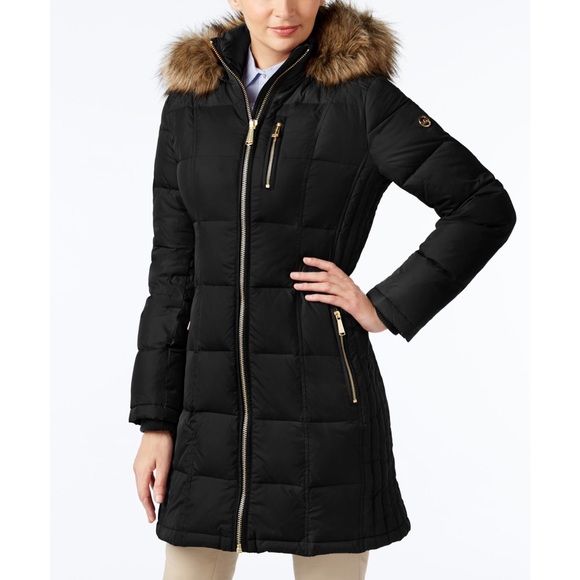 MICHAEL Michael Kors Jackets & Blazers - Michael Kors Down Fill Jacket with Faux Fur Trim
